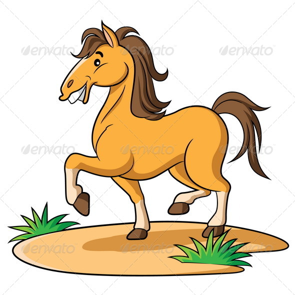 Horse Cartoon by rubynurbaidi | GraphicRiver